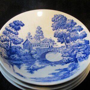 Vintage Nasco Lakeview 4pc Saucer Set